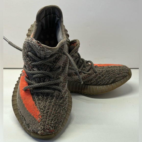Adidas Yeezy Boost 350 V2 Beluga Sneakers Size 5 Used Orange Gray Men/Women/Kids - Picture 2 of 10
